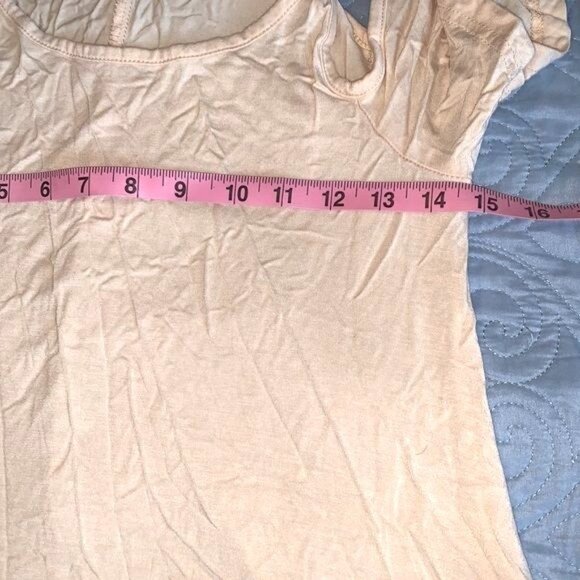 Cold Shoulder Women’s Dress With Pockets Beige Rayon Spandex - Picture 9 of 9